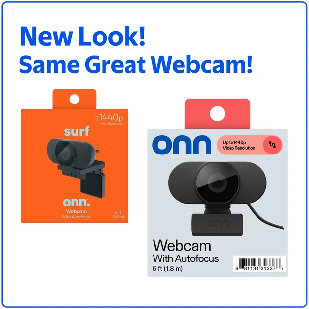Веб-камера Onn 2K HD Webcam (1440p) з автофокусом та вбудованим мікрофоном - изображение 3