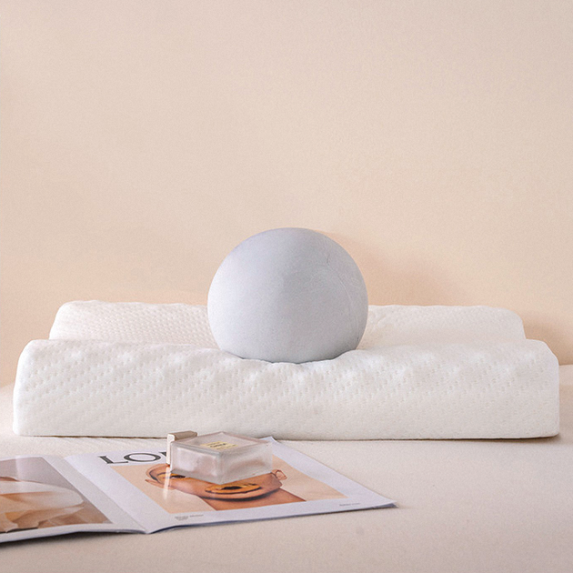 Ортопедическая анатомическая подушка для сна из Memory Foam и вспененного латекса, 35х55 см, с эффектом памяти и поддержкой шеи - изображение 5