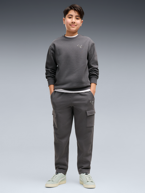 Подростковый спортивный костюм (свитшот + штаны) для мальчика Puma Essentials Elevated 69521834 170-176 см Moody Gray (4070033470978) - Фото 1 Подростковый спортивный костюм (свитшот + штаны) для мальчика Puma Essentials Elevated 69521834 170-176 см Moody Gray (4070033470978) - изображение 1