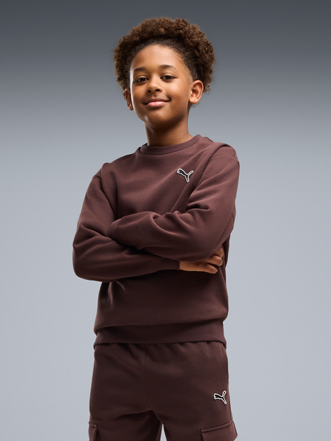 Подростковый спортивный костюм (свитшот + штаны) для мальчика Puma Essentials Elevated 69521833 158-164 см Chocolate Fondue (4070033473351) - Фото 3 Подростковый спортивный костюм (свитшот + штаны) для мальчика Puma Essentials Elevated 69521833 158-164 см Chocolate Fondue (4070033473351) - изображение 3