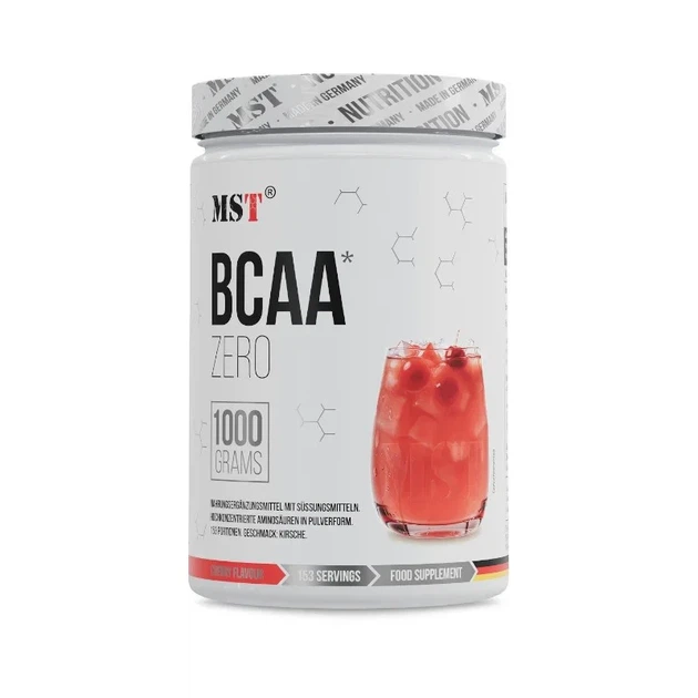 BCAA без цукру BCAA Zero MST, вишня, 1 кг - Фото 1 BCAA без цукру BCAA Zero MST, вишня, 1 кг - зображення 1