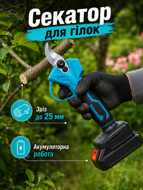 Садовый мультиинструмент 5 в 1 с аккумулятором 48 В: триммер, секатор, цепная пила, воздуходувка и телескопическая штанга для ухода за садом - изображение 4