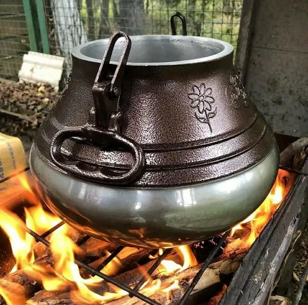 Афганский казан для приготовления пищи на улице котел для плова мяса и тушения на открытом огне - изображение 4