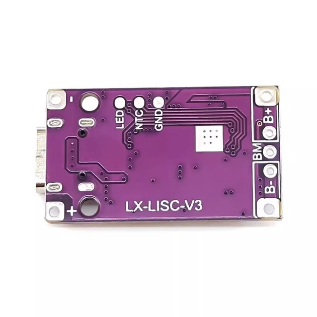 Контроллер заряда Type-C BMS 2S 1A плата заряда 2x Li-ion 18650 8.4V lx-lisc-v3 - изображение 4