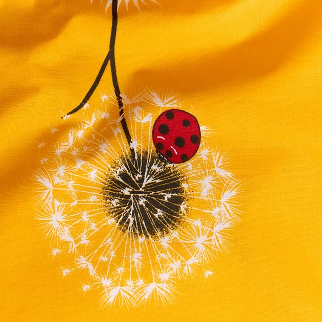 Комплект постельного белья Moon&Star Бязь Gold Люкс Ladybug Yellow Полуторный 143х210 наволочки 2х70х70 (MS-820014262) - Фото 7 Комплект постельного белья Moon&Star Бязь Gold Люкс Ladybug Yellow Полуторный 143х210 наволочки 2х70х70 (MS-820014262) - изображение 7