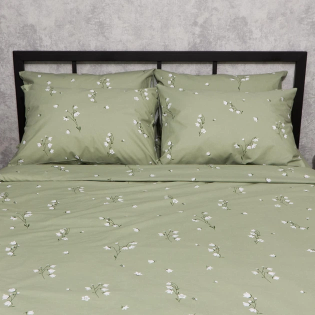 Комплект постельного белья Moon&Star Бязь Gold Люкс Green Bloom Семейный 143х210х2 наволочки 2х70х70 (MS-820014027) - Фото 3 Комплект постельного белья Moon&Star Бязь Gold Люкс Green Bloom Семейный 143х210х2 наволочки 2х70х70 (MS-820014027) - изображение 3