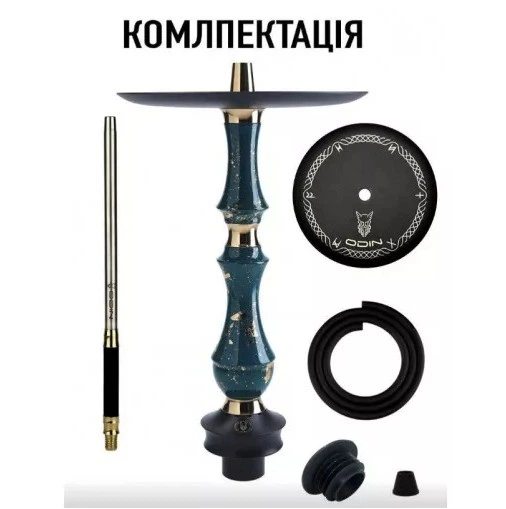 Шахта для кальяна Sunpipe Hookah Odin Potal Green 58см зеленая из нержавеющей стали под уплотнитель - изображение 2
