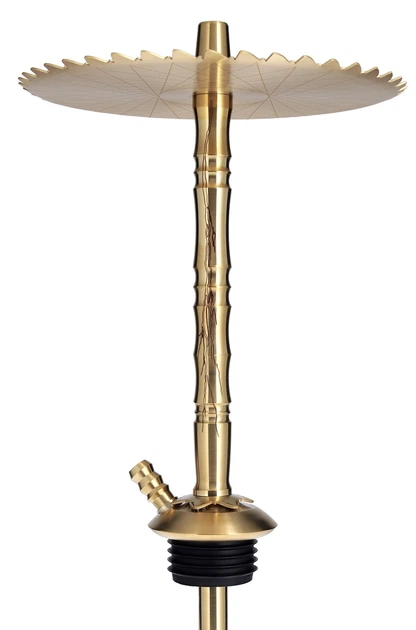 Кальян Trumpet Moar Gold Craft 49см из нержавеющей стали золотистый на уплотнителе - Фото 3 Кальян Trumpet Moar Gold Craft 49см из нержавеющей стали золотистый на уплотнителе - изображение 3