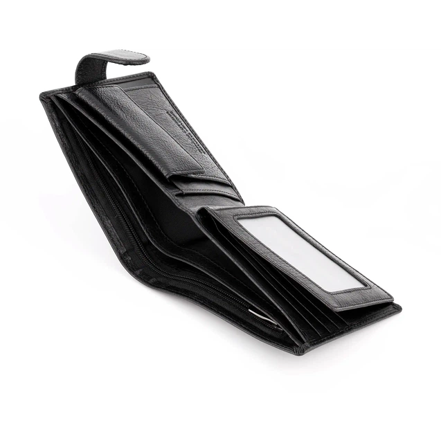 Кошелек мужской из качественной глянцевой кожи Marco Coverna MC 010-802 Black - Фото 7 Кошелек мужской из качественной глянцевой кожи Marco Coverna MC 010-802 Black - изображение 7