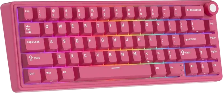Клавіатура дротова RK ROYAL KLUDGE R65 Berry Red Gaming Cream Switch (RK-R65-BERYRED-CRMSW-US) - Фото 3 Клавіатура дротова RK ROYAL KLUDGE R65 Berry Red Gaming Cream Switch (RK-R65-BERYRED-CRMSW-US) - зображення 3