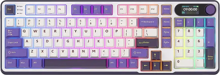 Клавіатура дротова RK ROYAL KLUDGE RK-S98 Blackberry Mousse Gaming Beige Switch (RK-S98-BBERRYMS-BEGSW-US) - зображення 2