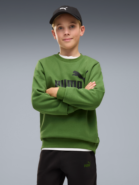 Детский спортивный костюм (свитшот + штаны) для мальчика Puma Essentials No.1 Logo 68972169 122-128 см Earthy Green (4070033471036) - Фото 3 Детский спортивный костюм (свитшот + штаны) для мальчика Puma Essentials No.1 Logo 68972169 122-128 см Earthy Green (4070033471036) - изображение 3