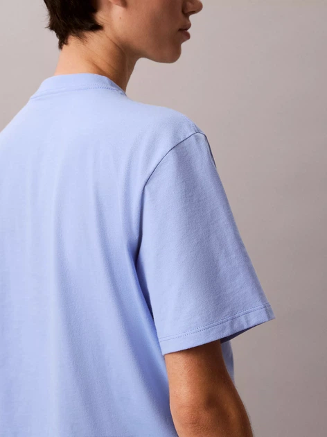 Футболка хлопковая женская Calvin Klein 403603766 L Голубая (1159931911) - Фото 6 Футболка хлопковая женская Calvin Klein 403603766 L Голубая (1159931911) - изображение 6