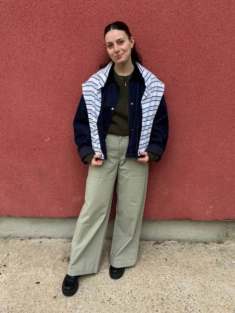Поло женское Uniqlo 476921315 S Белый/Голубой (1159863058) - Фото 9 Поло женское Uniqlo 476921315 S Белый/Голубой (1159863058) - изображение 9