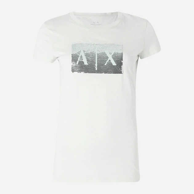 Футболка хлопковая женская Armani Exchange 198844544 2XL Зеленая (1159865394) - Фото 8 Футболка хлопковая женская Armani Exchange 198844544 2XL Зеленая (1159865394) - изображение 8