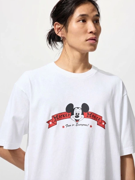 Футболка хлопковая женская Uniqlo 519749614 3XL Белая (1159864403) - изображение 3
