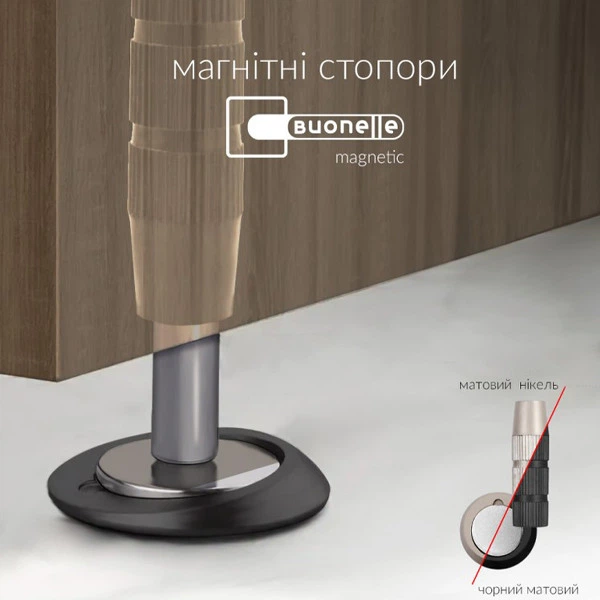 Стопор Buonelle magnetic Мат Чорний - изображение 3