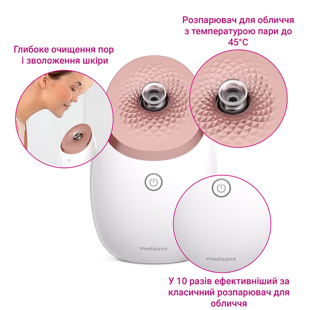 Нано-ионный распариватель для лица Medisana DS 600 (4445-46412) - изображение 6