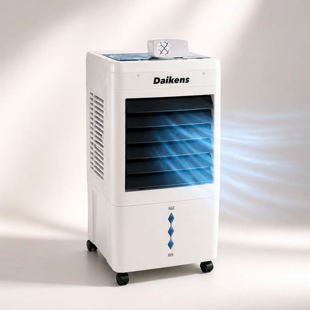 Напольный мобильный кондиционер Daikens 8л Климатизатор для дома 3800w Переносной охладитель-увлажнитель с пультом ДУ белый - изображение 11