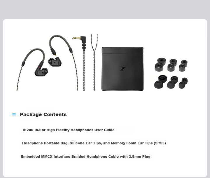 Наушники Sennheiser IE 200 HiFi Black - изображение 18