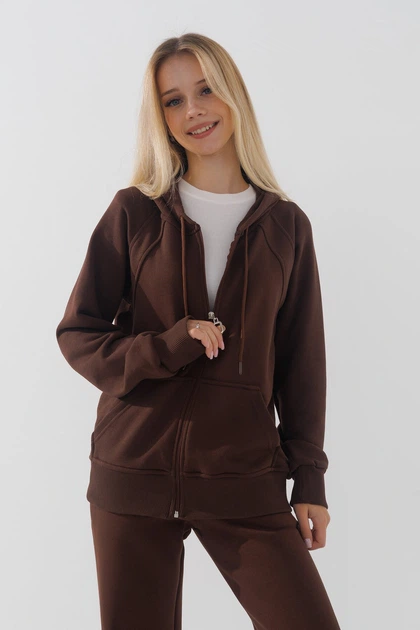 Кофта однотонна для дівчинки ADK 2983 140 см Коричневий (2000990721525W) shop (2000990721525) - Фото 1 Кофта однотонна для дівчинки ADK 2983 140 см Коричневий (2000990721525W) shop (2000990721525) - изображение 1