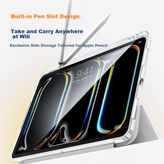 Чехол для планшета Xiaomi Redmi Pad Pro JPLAYER BPK404 Grey - Фото 4 Чехол для планшета Xiaomi Redmi Pad Pro JPLAYER BPK404 Grey - изображение 4