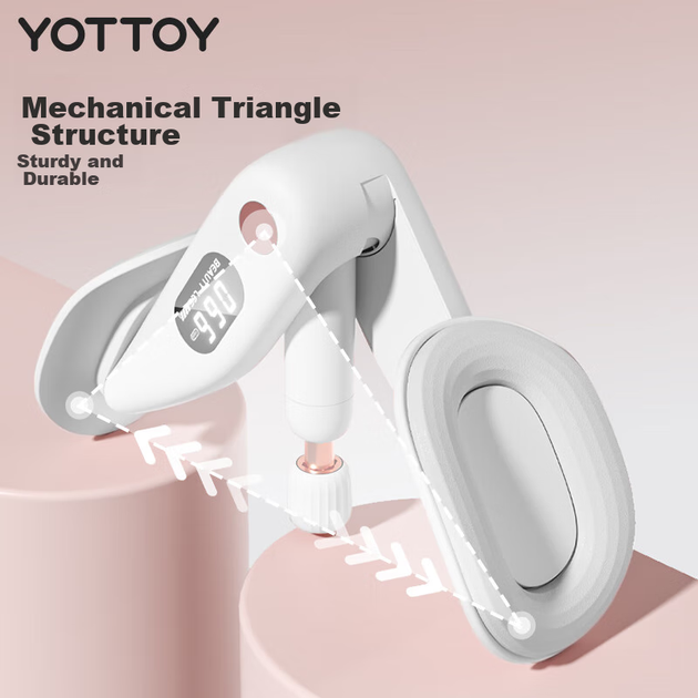 Тренажер для ног Yottoy, тренажер для мышц тазового дна, устройство для домашних тренировок ног, приспособление для похудения бедер для мужчин и женщин, фитнес-оборудование для упражнений Кегеля. - зображення 11