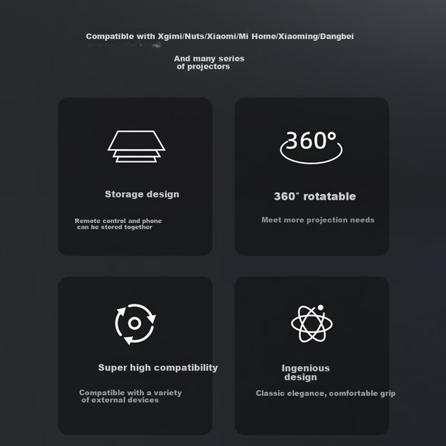 Подставка для проектора Zhiying настенная без сверления поворотная 360° - изображение 5