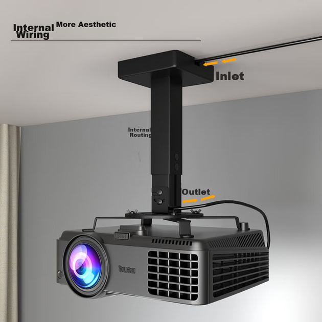 Кронштейн потолочный CINE H350 для проекторов Epson, BenQ, Sony, Acer, выдвижной, черный - изображение 9