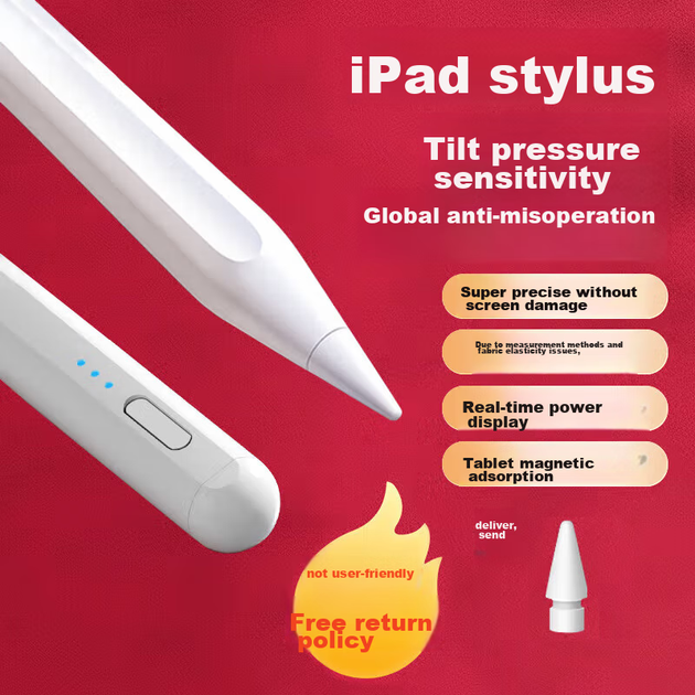 Стилус LinkStone ємнісний для iPad 10/9/5/Pro, для малювання та письма - зображення 8