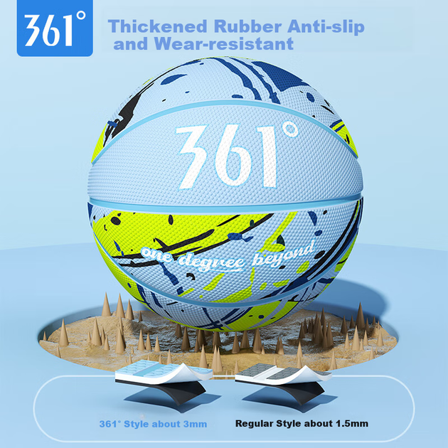 М'яч баскетбольний 361° Size 5 Blue - зображення 2