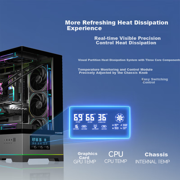 Корпус Enermax D58AIR Seaside Black - зображення 4