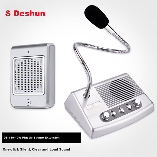 Двусторонняя домофонная система Deshun DS-189 для окон, мощная домофонная система с микрофоном и усилителем для банковских операций, больничных стоек, медицинских кабинетов и станций. - изображение 8