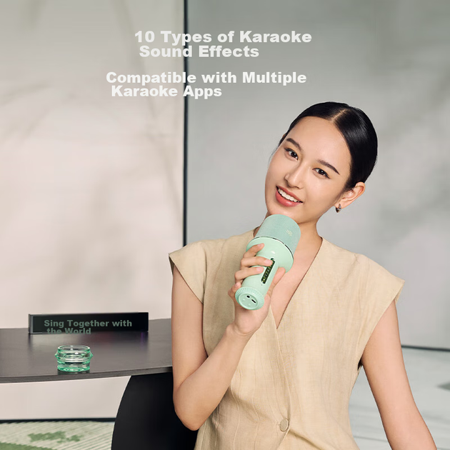 Микрофон-колонка Changba Xiaojuandan Z1 караоке красный - изображение 12