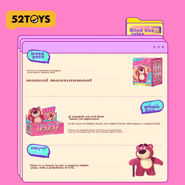 Фигурка 52TOYS «Клубничный медведь IT'S ME» коллекционная, набор 8 шт, подарочная - изображение 11