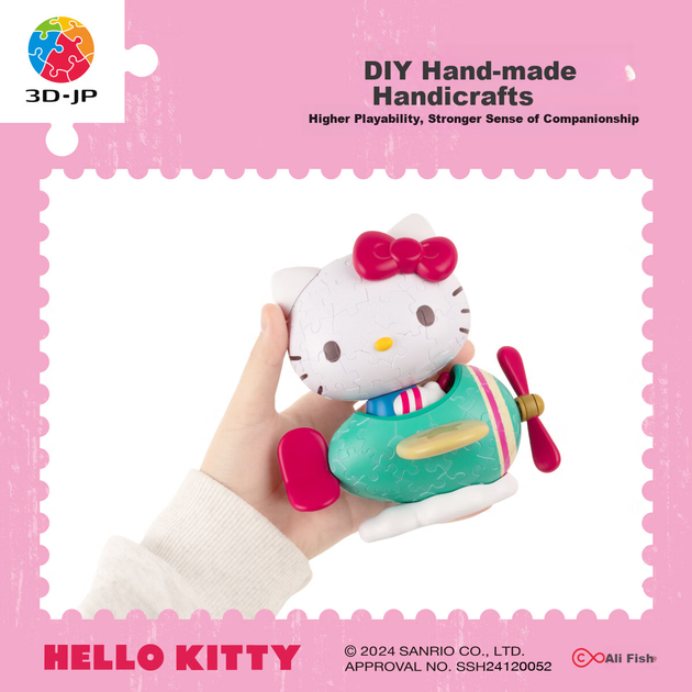 Фигурка Sanrio Hello Kitty 3D-пазл к 50-летию бренда подарочная - изображение 7