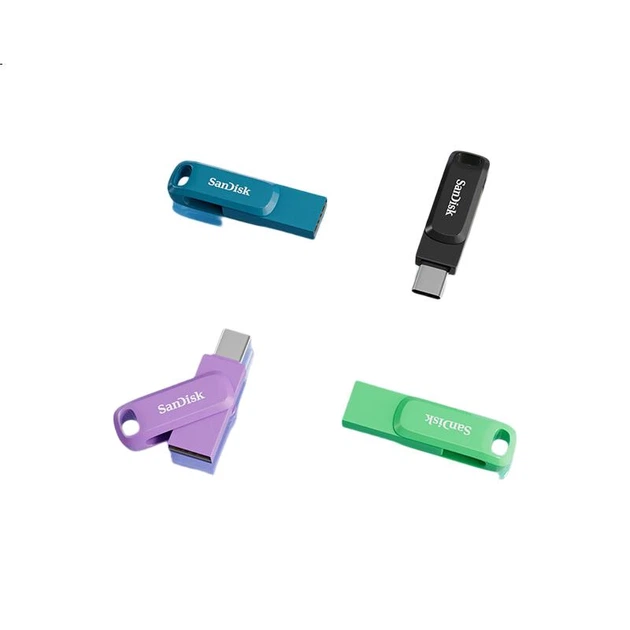 Флешка SanDisk 512ГБ Type-C USB 3.2 Dual Drive DDC3, 400МБ/с, синя - Фото 3 Флешка SanDisk 512ГБ Type-C USB 3.2 Dual Drive DDC3, 400МБ/с, синя - зображення 3