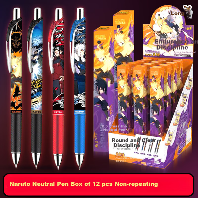 Ручка гелевая Kayou Naruto, слепая коробка, автоматическая, подарочная - изображение 8