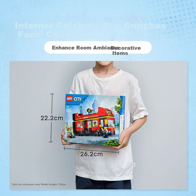 Конструктор LEGO City Красный двухэтажный автобус 384 детали - Фото 6 Конструктор LEGO City Красный двухэтажный автобус 384 детали - изображение 6