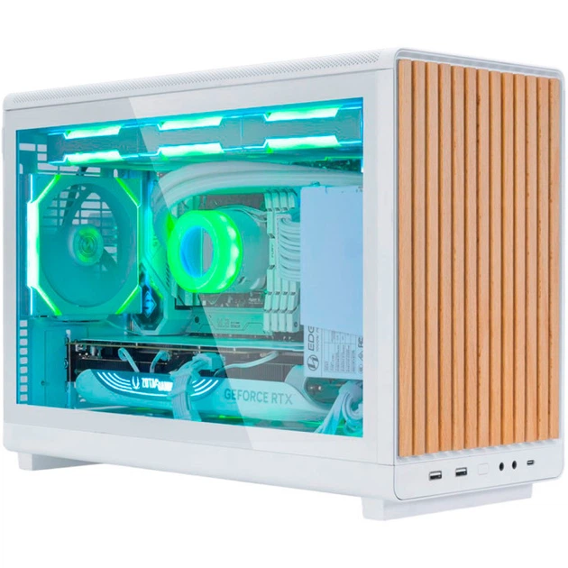 Корпус для ПК Lian Li A3-mATX Wooden Front Panel Mini-Tower без БЖ MicroATX/ITX White (G99.A3W-WD.00) - зображення 9