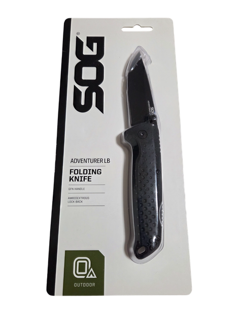 Ніж кишеньковий SOG Adventurer LB Blackout (13-11-01-43) - зображення 10