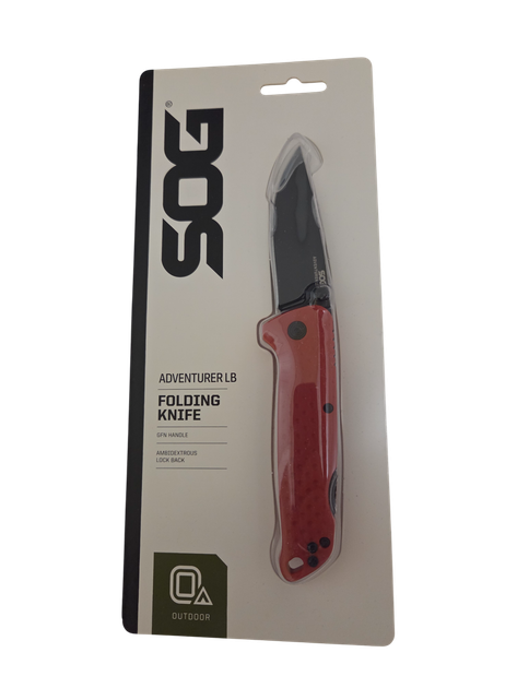 Ніж кишеньковий SOG Adventurer LB Black Blade Red (13-11-07-43) - изображение 8