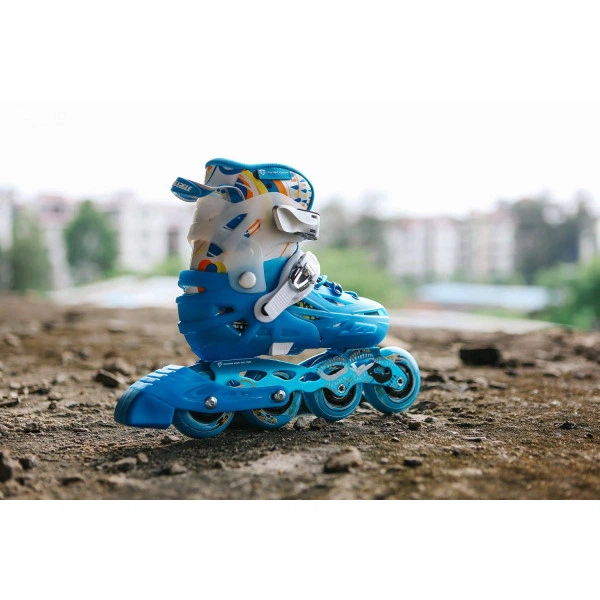 Детские раздвижные ролики Flying Eagle S6S Junior размер 28-32 Синие - Фото 5 Детские раздвижные ролики Flying Eagle S6S Junior размер 28-32 Синие - изображение 5