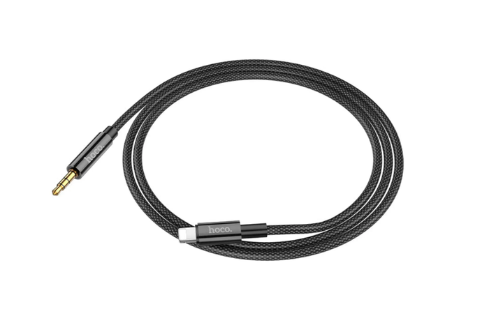 Кабель перехідник Hoco UPA19 Lightning - AUX 1 м Black - зображення 2