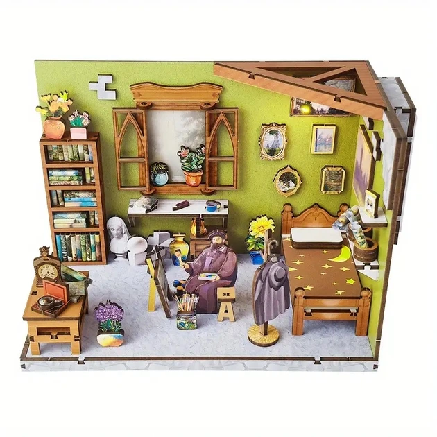 Румбокс Майстерня Моне DIY Miniature The wokrshop Mone SJ-016 - Фото 1 Румбокс Майстерня Моне DIY Miniature The wokrshop Mone SJ-016 - изображение 1