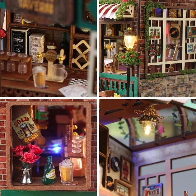 Румбокс Таверна Вансі Інтер'єрний конструктор Vansie Tavern House DIY Roombox Kit TSZH6805 - Фото 5 Румбокс Таверна Вансі Інтер'єрний конструктор Vansie Tavern House DIY Roombox Kit TSZH6805 - изображение 5
