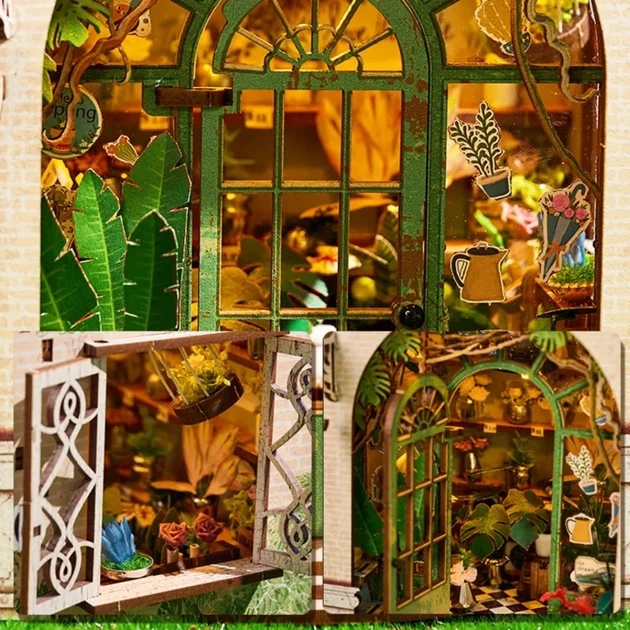 Бук Нук Квіткове Ательє Інтер'єрний конструктор Blossomary Atelier DIY Book Nook Kit SL-38 - Фото 4 Бук Нук Квіткове Ательє Інтер'єрний конструктор Blossomary Atelier DIY Book Nook Kit SL-38 - изображение 4