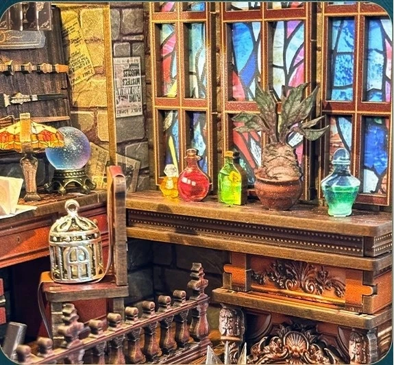 Бук Нук Чарівна студія Інтер'єрний конструктор Magic Studio DIY Wooden Book Nook Kit SQ-54 - Фото 4 Бук Нук Чарівна студія Інтер'єрний конструктор Magic Studio DIY Wooden Book Nook Kit SQ-54 - изображение 4