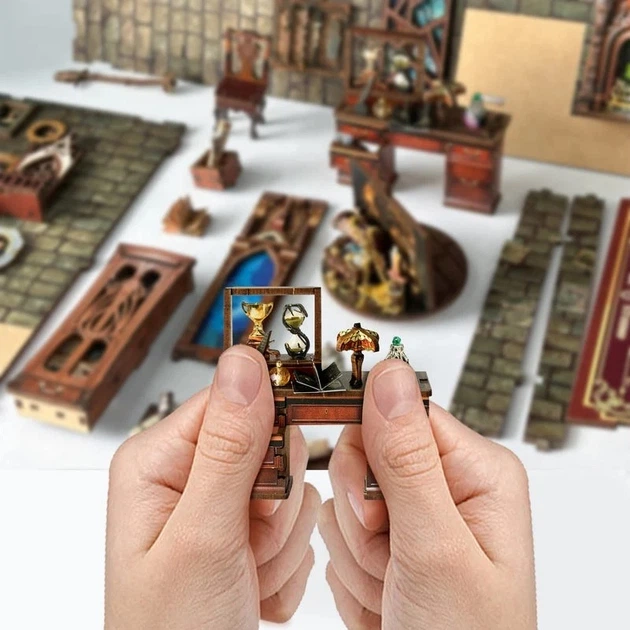 Бук Нук Чарівна студія Інтер'єрний конструктор Magic Studio DIY Wooden Book Nook Kit SQ-54 - Фото 8 Бук Нук Чарівна студія Інтер'єрний конструктор Magic Studio DIY Wooden Book Nook Kit SQ-54 - изображение 8