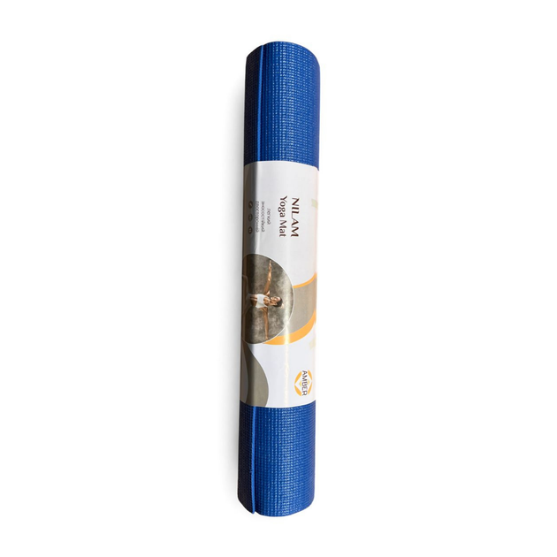 Коврик для йоги Nilam Amber 183×61×0.4 см синий - изображение 3
